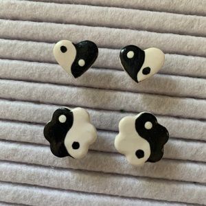 Yin Yang Earrings Stud Pack